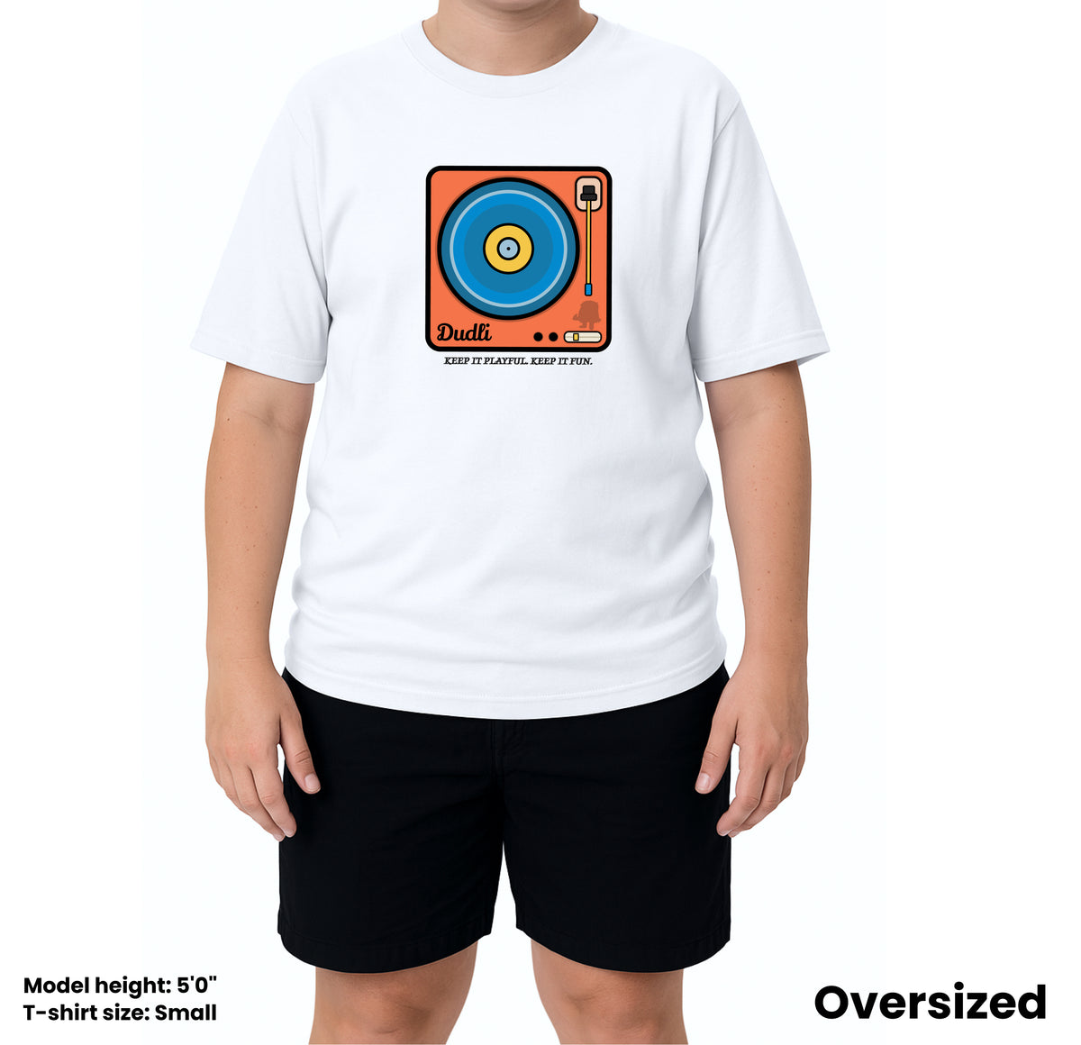 Dudli Graphic Tees Playful Loop - Disco oversized_fit