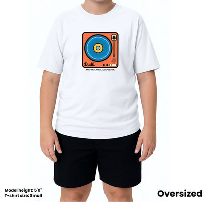 Dudli Graphic Tees Playful Loop - Disco oversized_fit