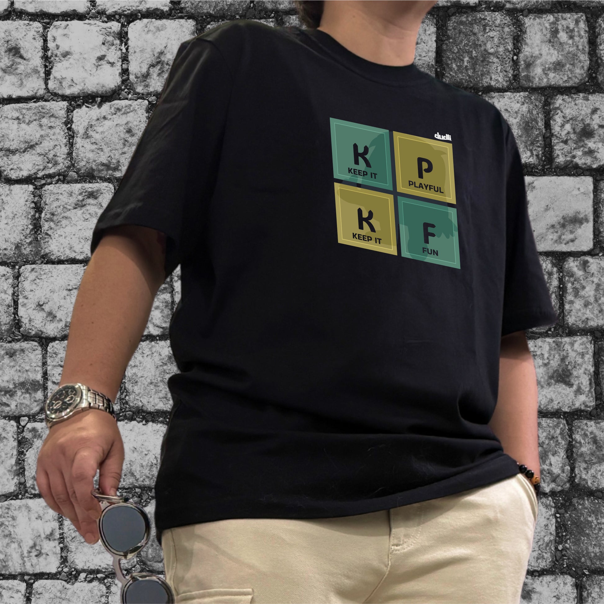 Dudli Playful Graphic Tshirts - KIPKIF - Block Play - Classic - regular_fit - oversized_fit
