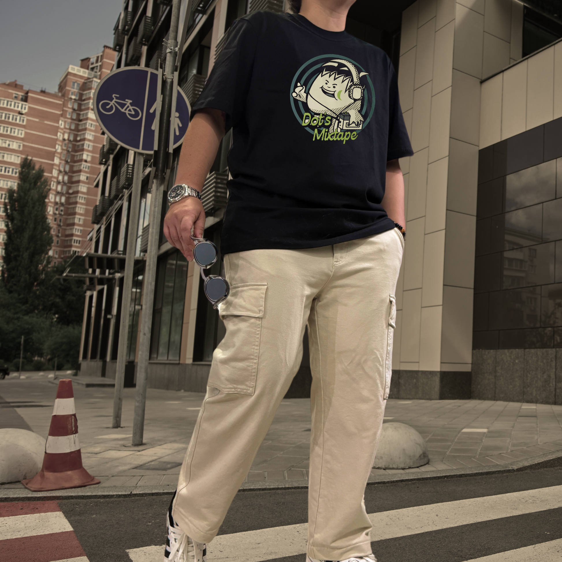Dudli Playful Graphic Tshirts - Dot's Mixtape - regular_fit - oversized_fit