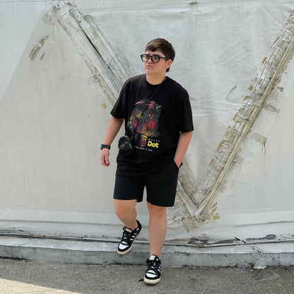 Dudli Playful Graphic Tshirts - Dot Lab Messy Dot - Black - regular_fit
