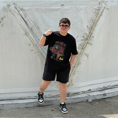 Dudli Playful Graphic Tshirts - Dot Lab Messy Dot - Black - regular_fit