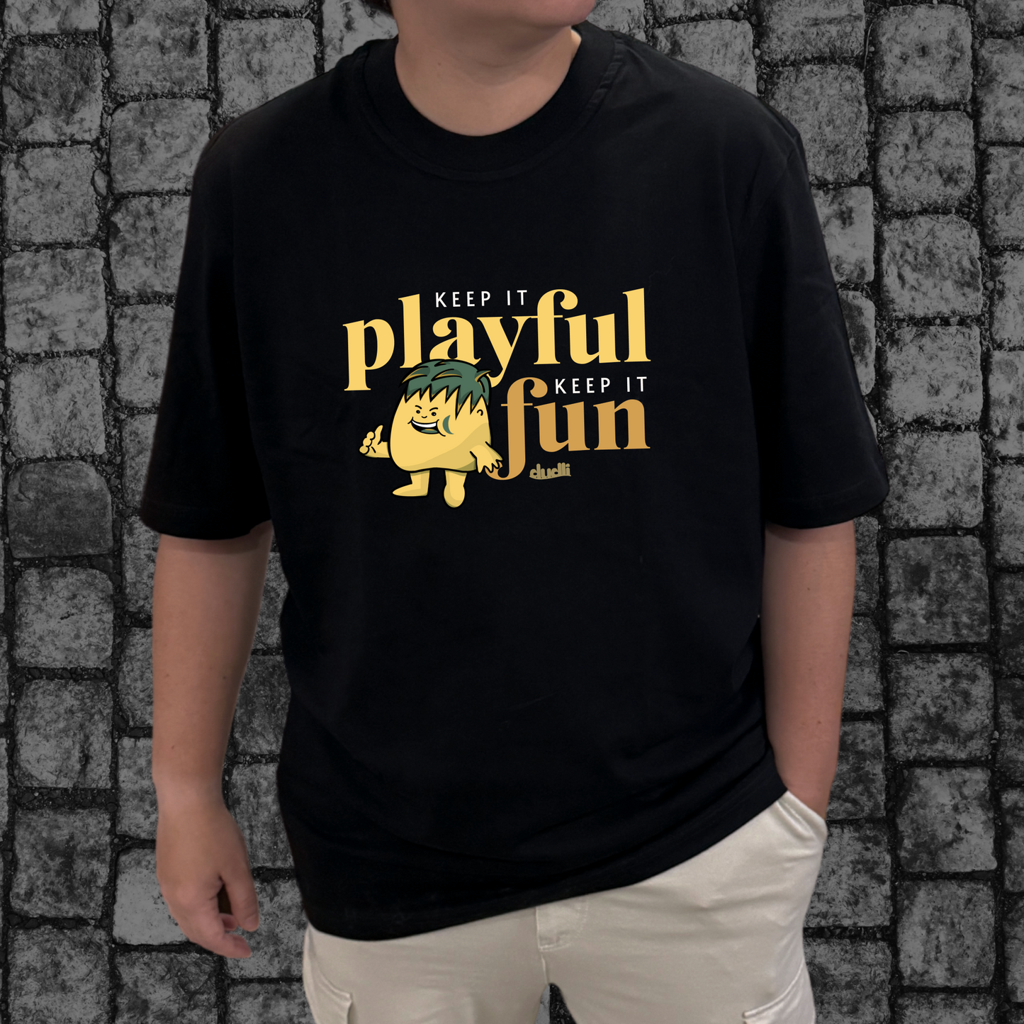 Dudli Playful Graphic Tshirts - KIPKIF - Sunny Mint - regular_fit - oversized_fit