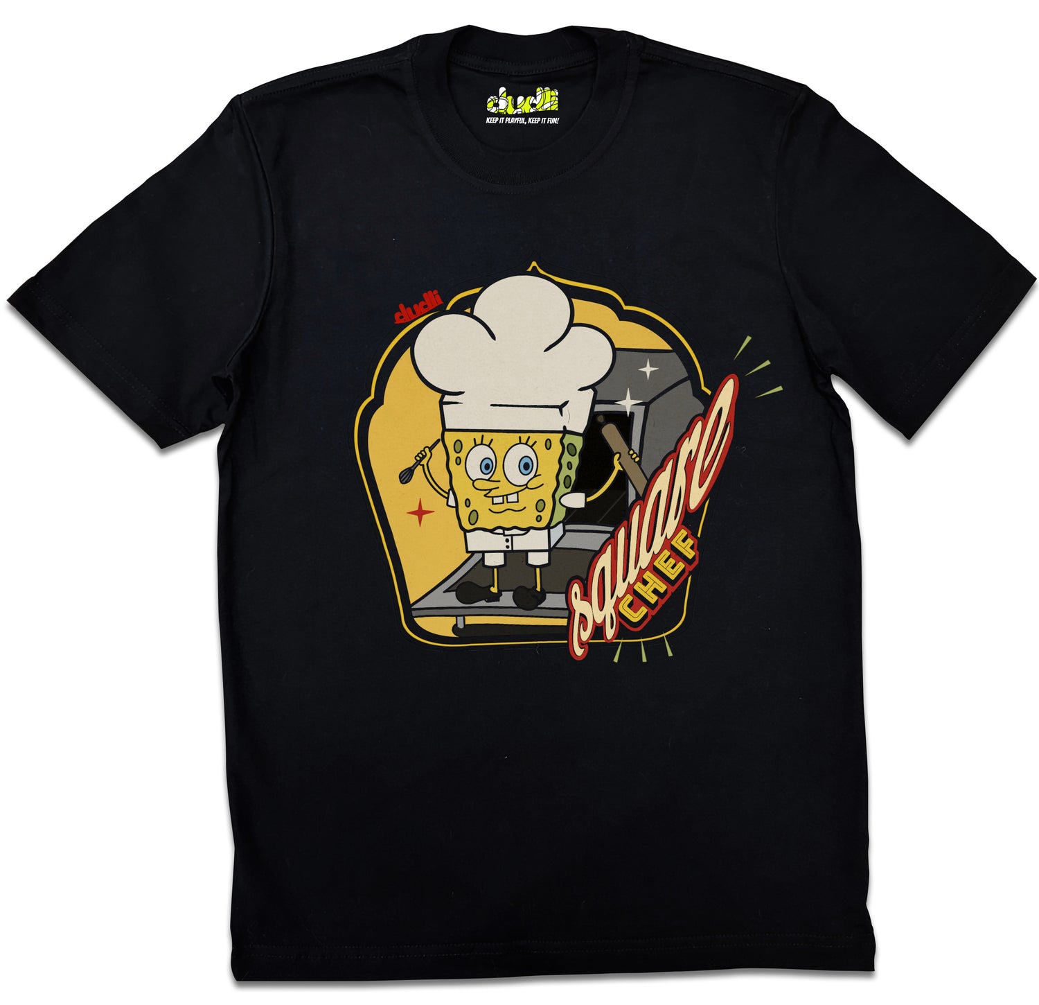 Dudli Playful Graphic Tshirts - Chefy - Square Chef - Pastry - regular_fit